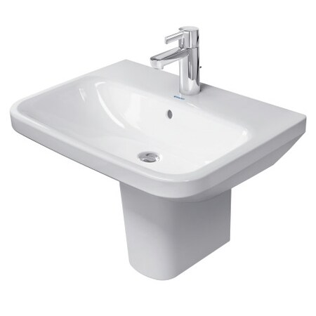 Duravit Washbasin 23" Durastyle w/Overflow+FaucetDeck, 1 Hole Wh 2319600000